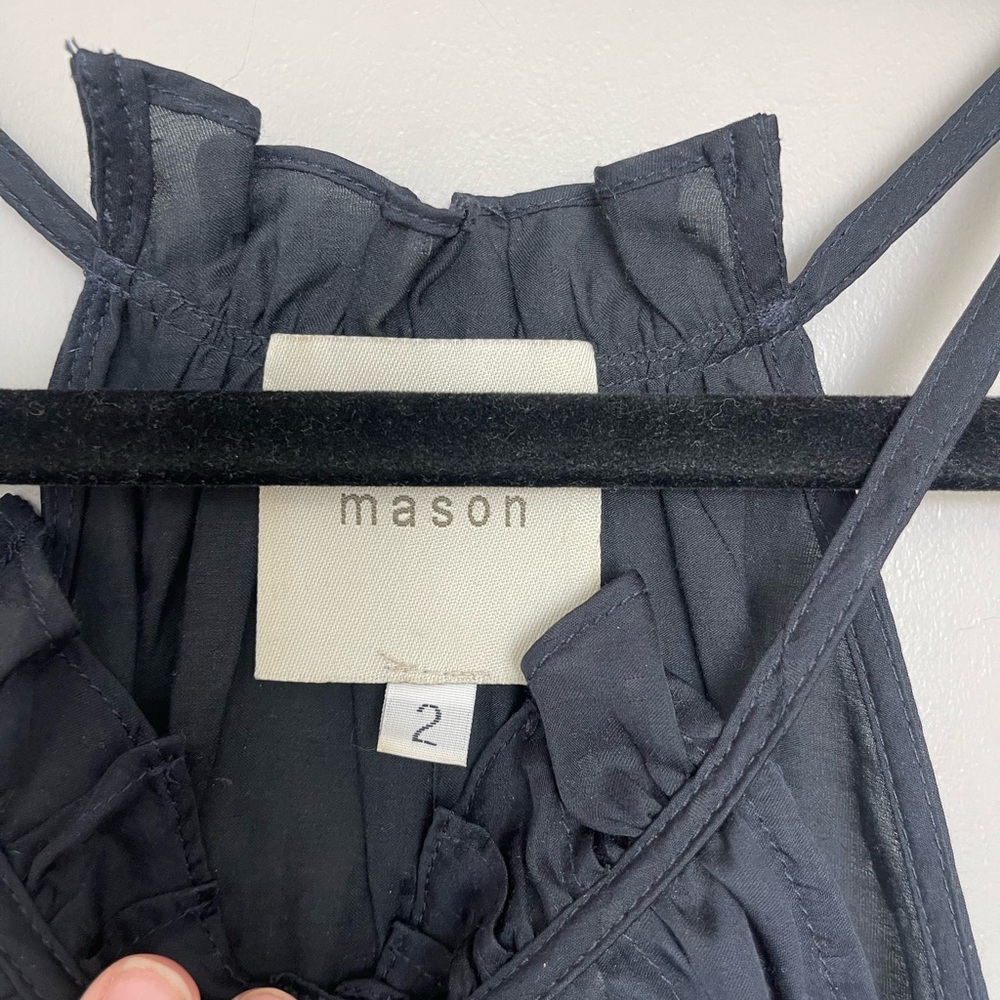 Mason Black Ruffled Halter Top - Picture 4 of 5